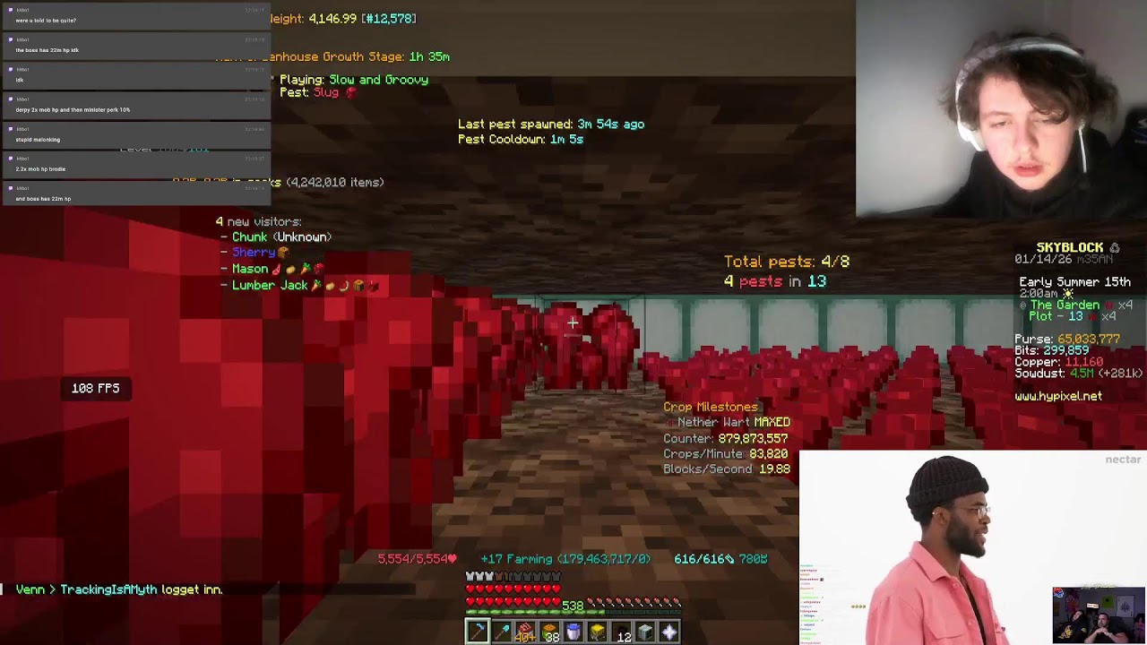 GARDEN CUZ 2X HP #19 IRONMAN (Hypixel Skyblock Ironman) Day 32/365