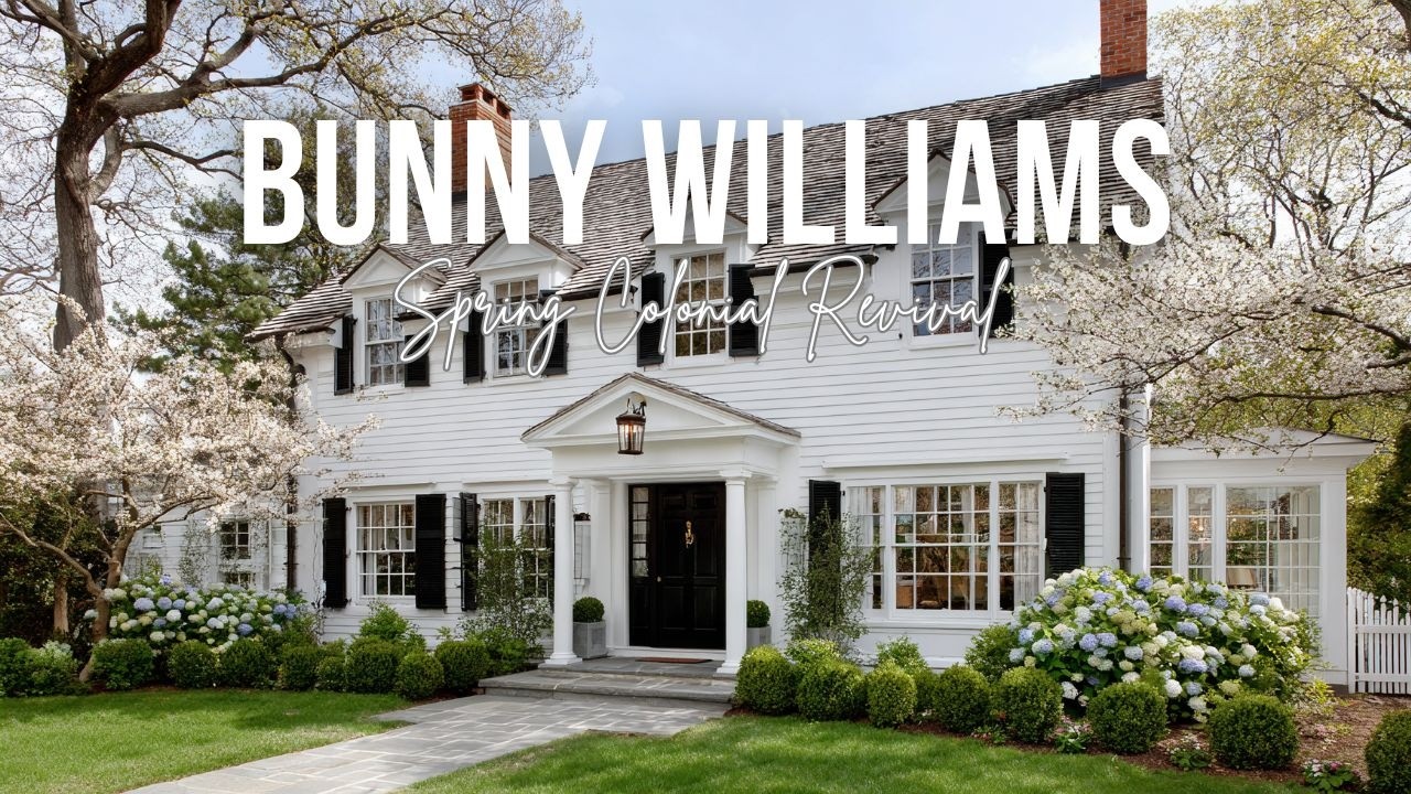 Spring Colonial Revival inspired by Bunny Williams and Ballard Designs classic elegance