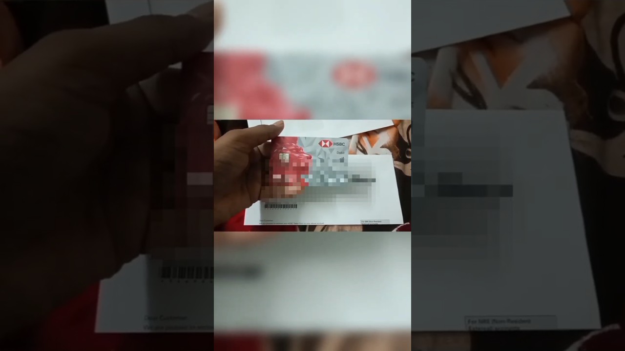 Hsbc Bank Unboxing Video #hsbcindia #hsbc #unboxing #debitcard #zerobalanceaccount #creditcard