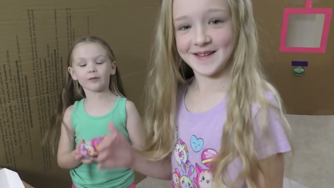 Hello Neighbor in Real Life Breaks Our Box Fort! Pikmi Pops Doughmi Scavenger Hunt!
