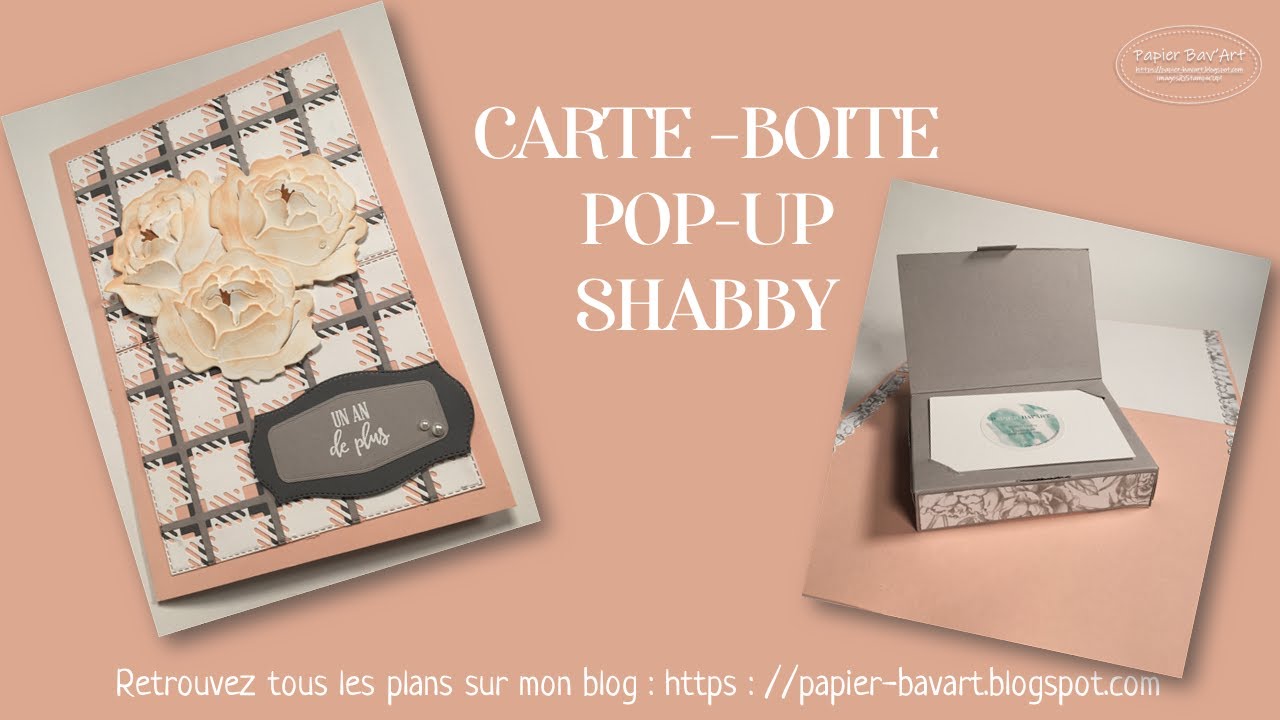 Carte-Boîte Pop-up Shabby de Papier Bav’Art