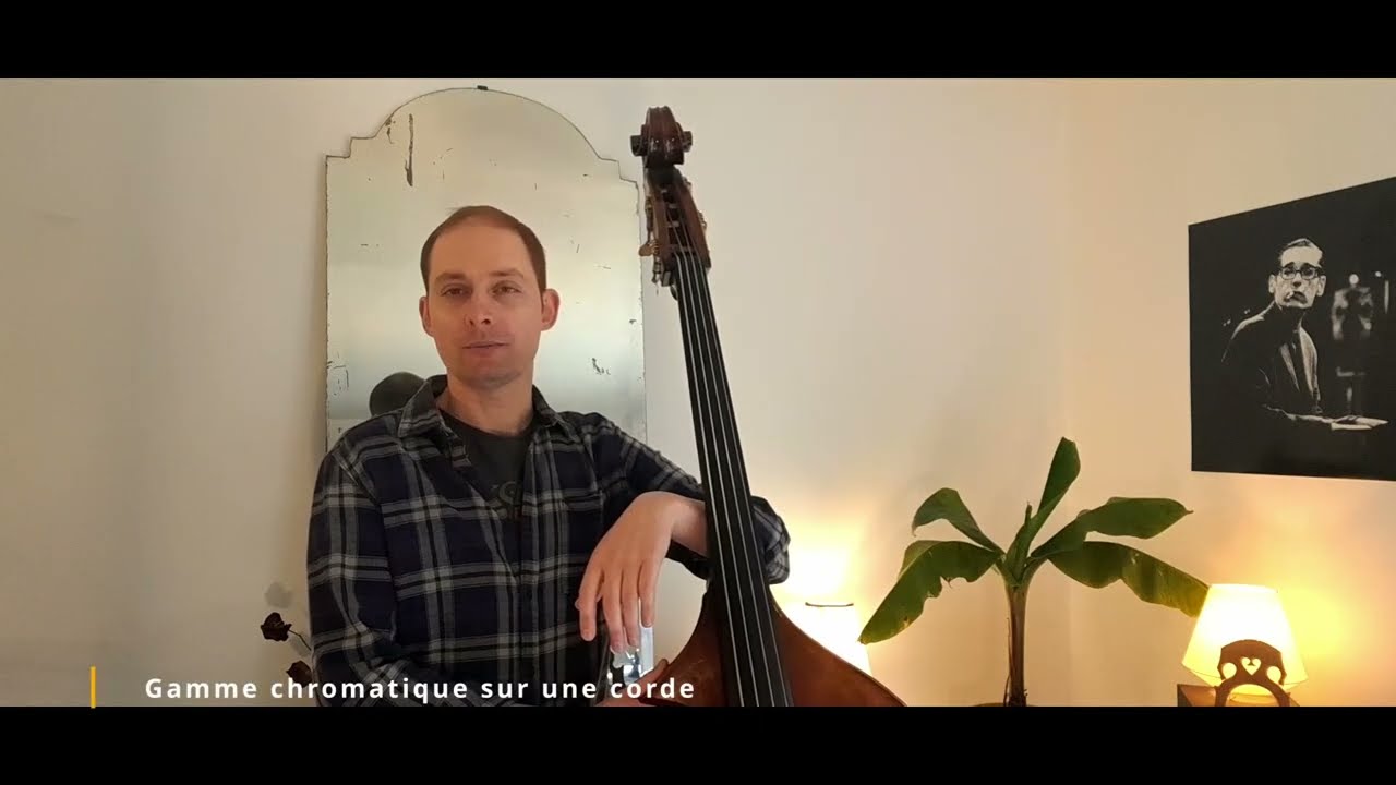 Cours de contrebasse #5. La gamme chromatique.