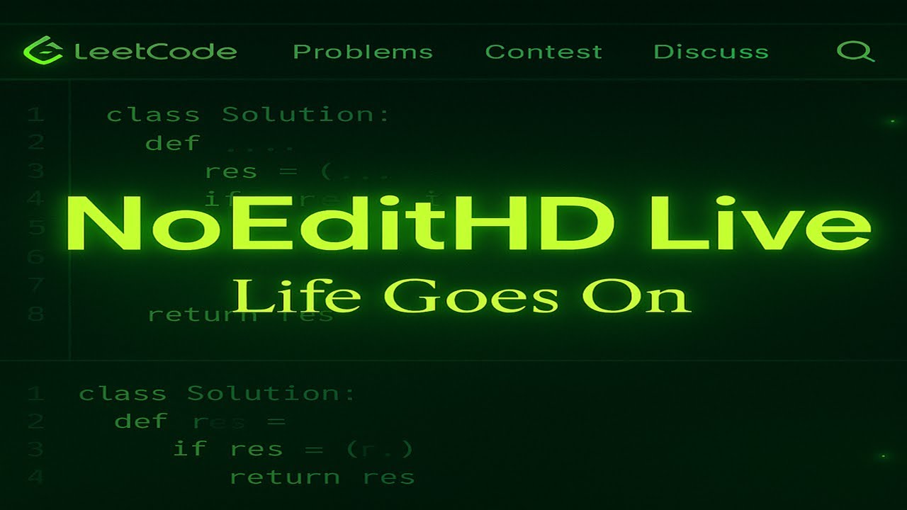 Live Coding LeetCode &ndash; Unfiltered Problem Solving--DAY 144