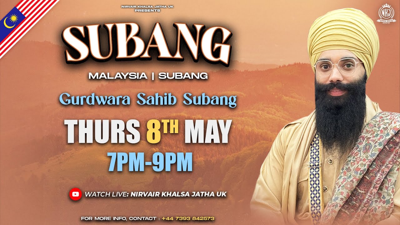 LIVE: Malaysia Tour | Nirvair Khalsa Jatha UK | GS Subang