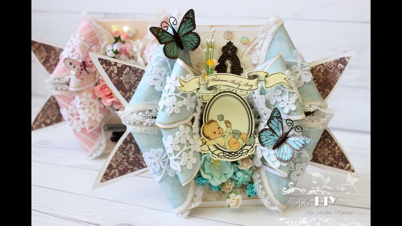 Easy Bow Card Tutorial !!Shabby Chic & Super Cute