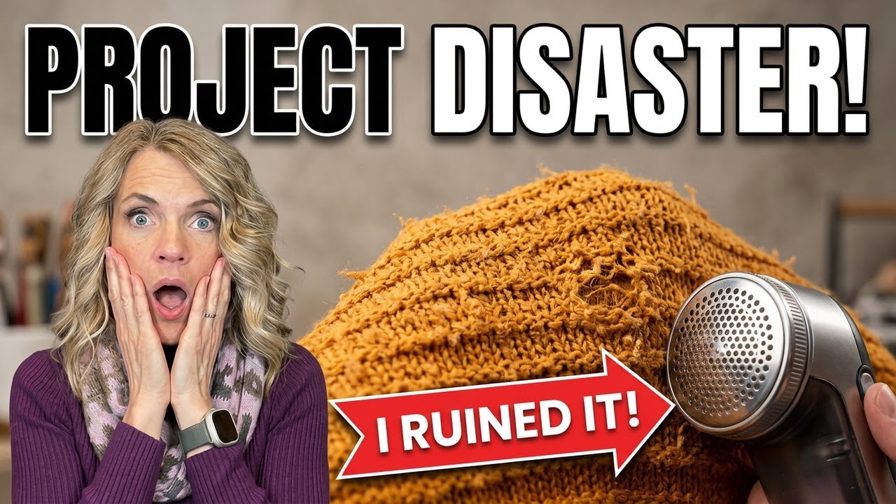 Knitting Projects Update + Hand Spun Jaunty Shawl | I Ruined it: A Sweater Shaver Warning! | Ep 19
