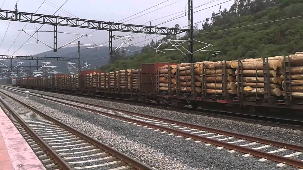 Trenes en el Eje Atlántico estación Cerceda Meirama