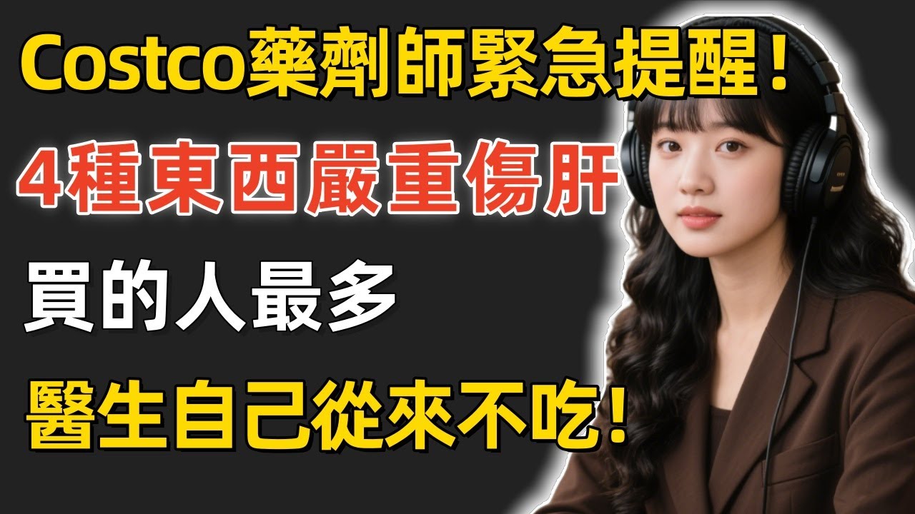 Costco藥劑師緊急提醒！這4種保健品正在悄悄傷肝！買的人最多，但醫生自己從來不吃！#Costco #好市多 #避坑指南 肝損傷