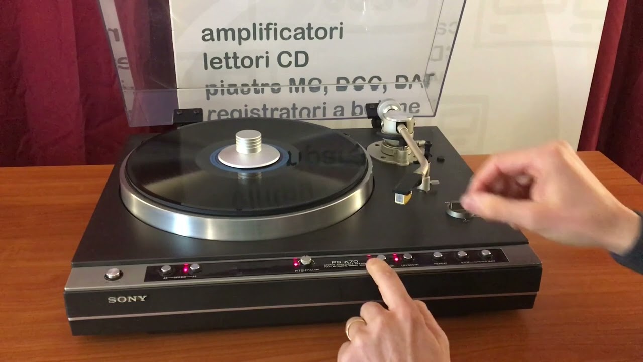 Sony PS X70 - giradischi trazione diretta vintage