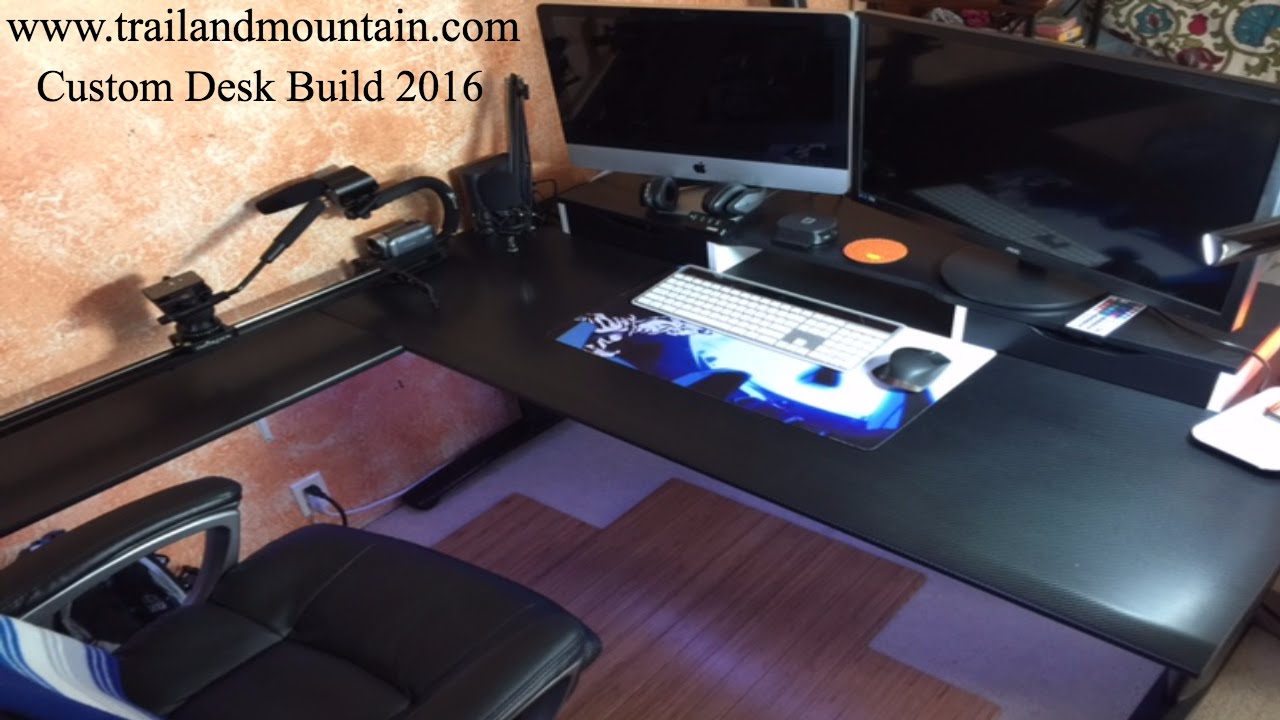 Custom Desk Build: IKEA Carbon Wrapped Desk
