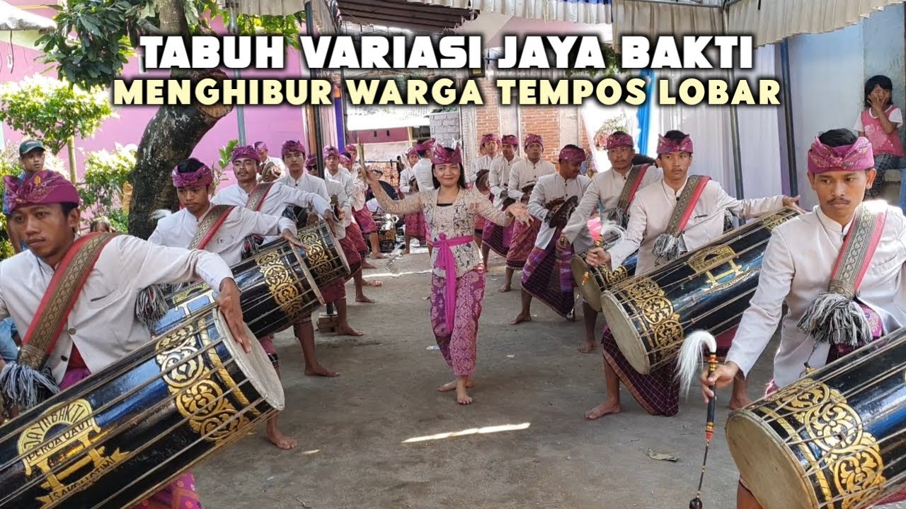 TABUH VARIASI GENDANG BELEQ JAYA BAKTI DI IRING TARIAN LULUQ MENGHIBUR WARGA TEMPOS BANYU URIP LOBAR