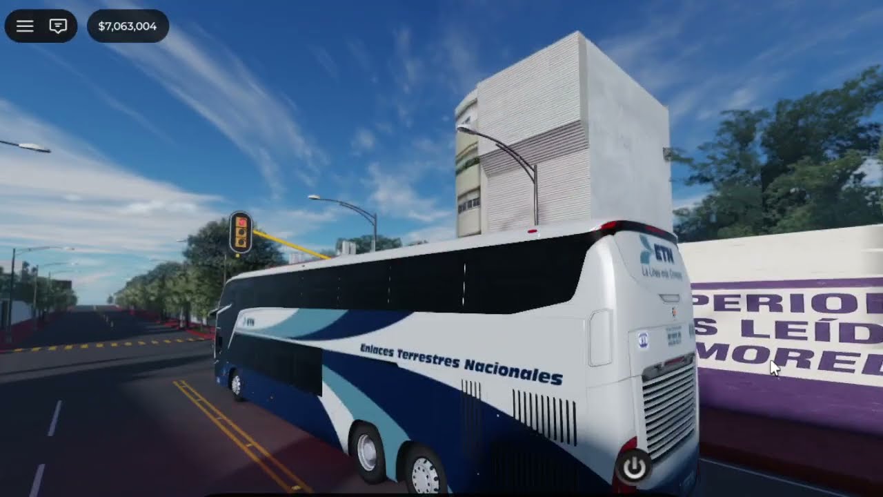 Manejando el Volvo 9800 4x2 2021 Euro 5 Omnibus de Mexico  Cuernavaca-Mexico Sur BSM95-D Roblox