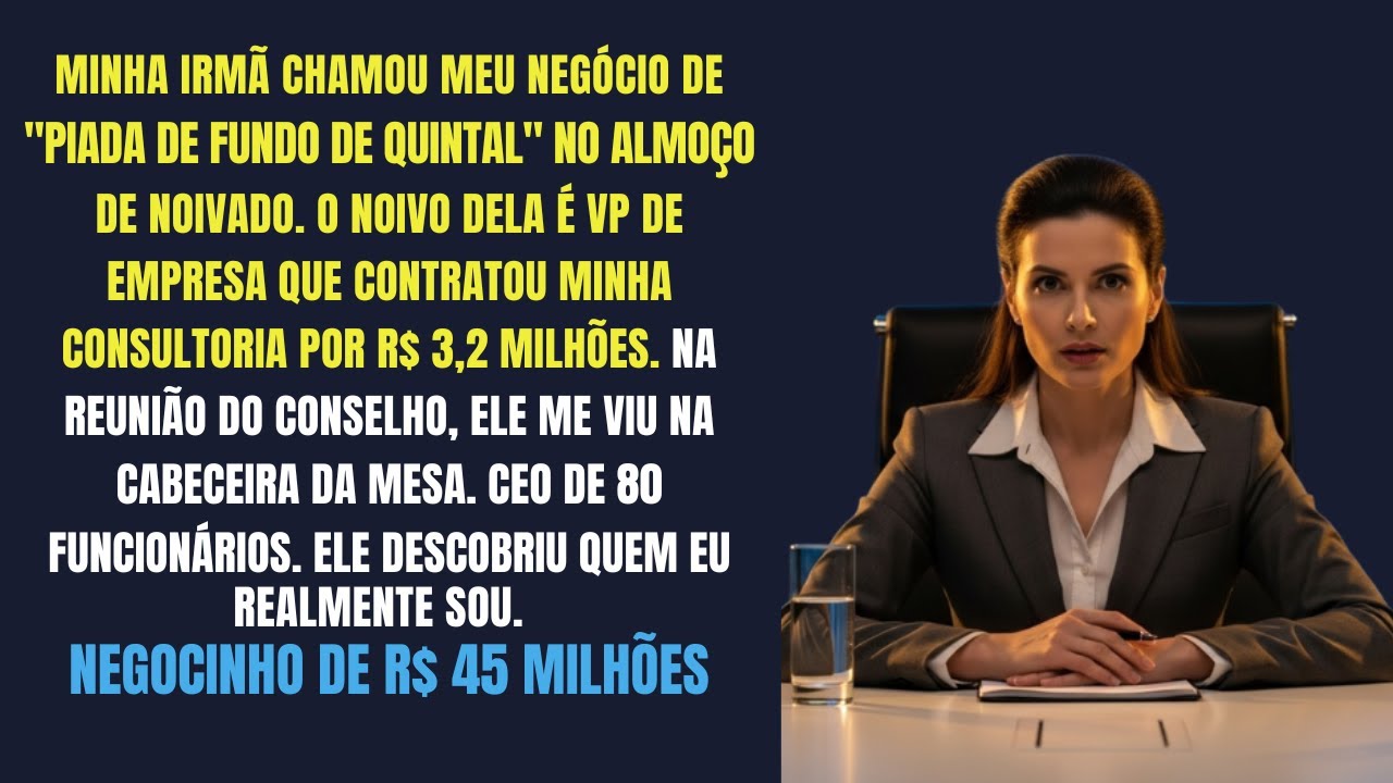 Minha Irmã Chamou Meu Negócio De “Piada” — Até O Noivo Dela Entrar Na Minha Sala Do Conselho