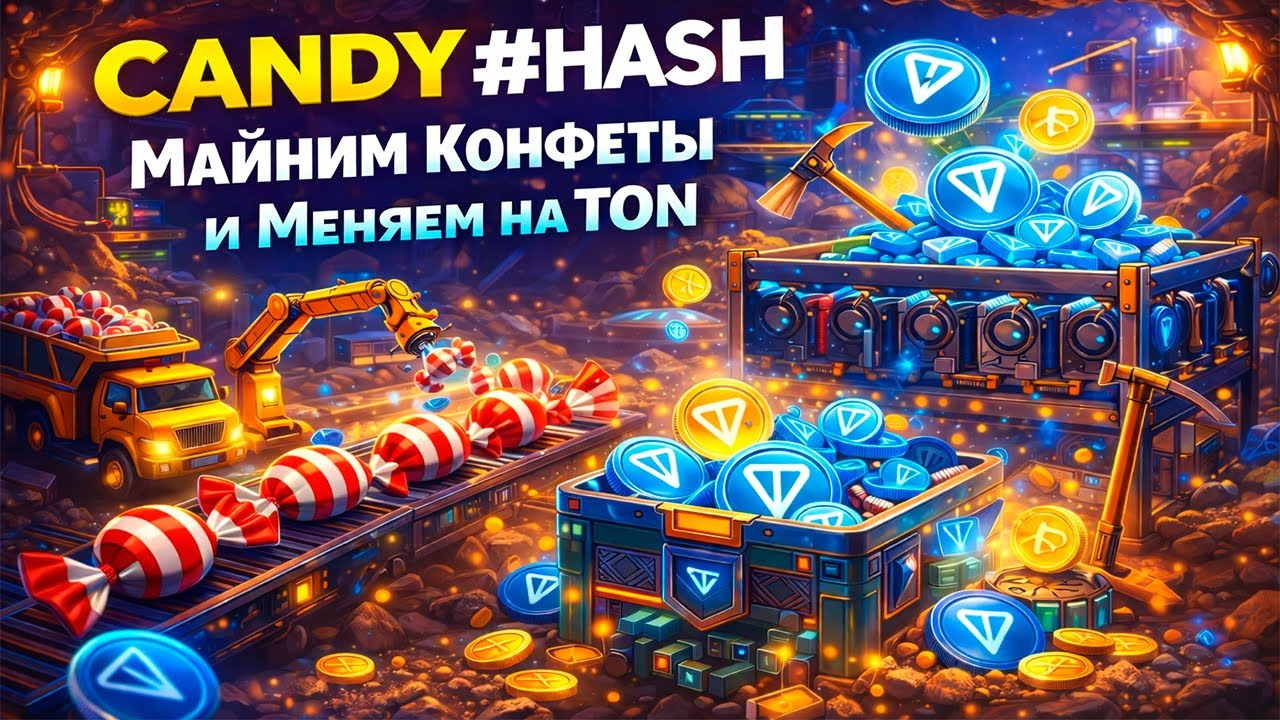 Новый Майнер | Candy #HASH | Обзор + Вывод TON