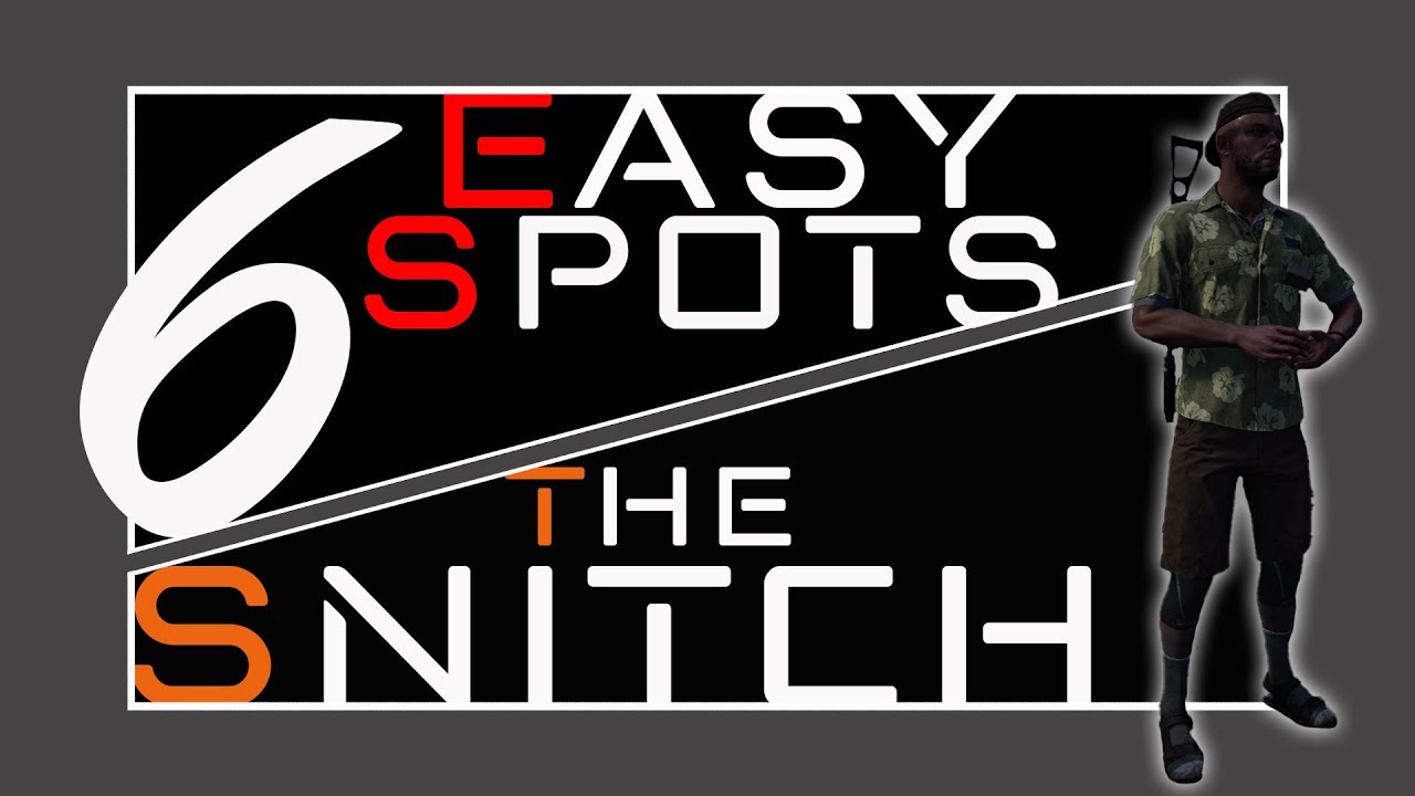 6 Easy Spots To Find The Snitch | The Division 2 | PurePrime