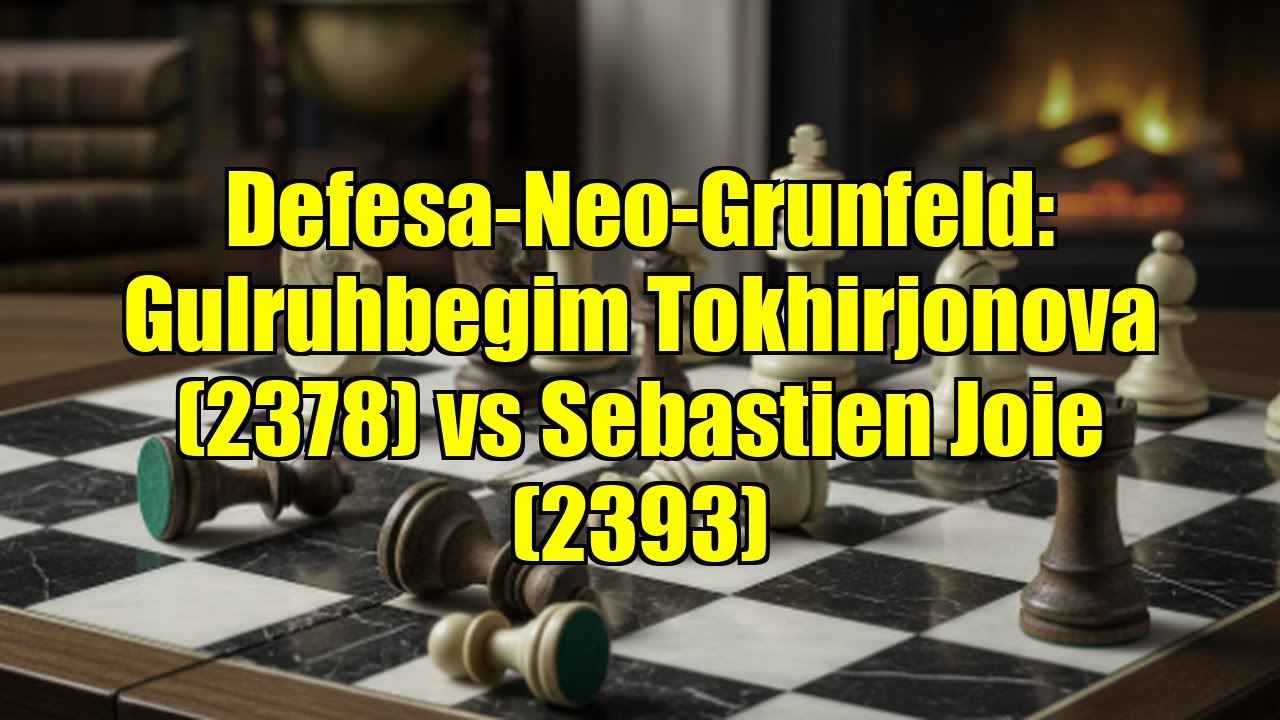 Defesa-Neo-Grunfeld: Gulruhbegim Tokhirjonova (2378) vs Sebastien Joie (2393)