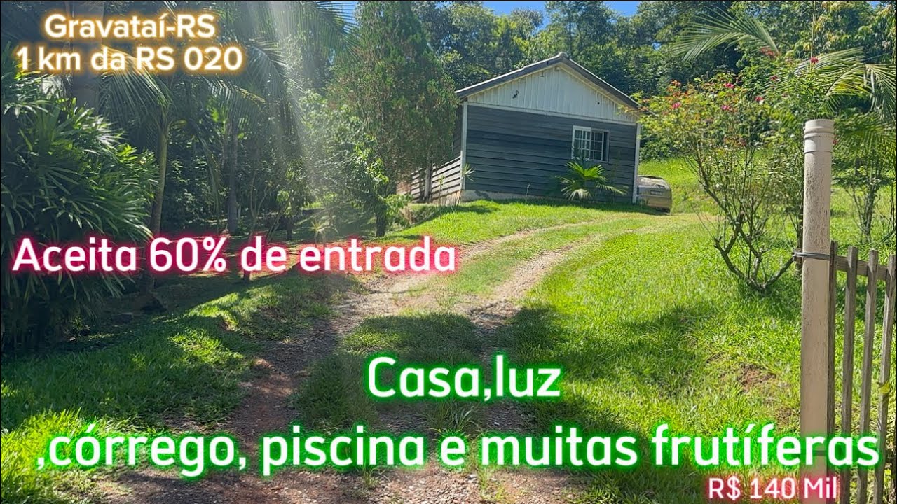 VENDIDO!!!Chácara em Gravataí-RS completa aceita 60% de entrada.