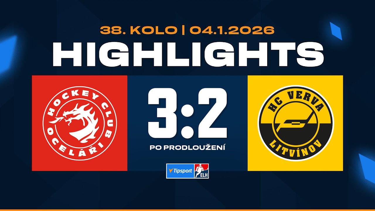 Highlights | HC Oceláři Třinec vs. HC Verva Litvínov 3:2p | 04.01.2026