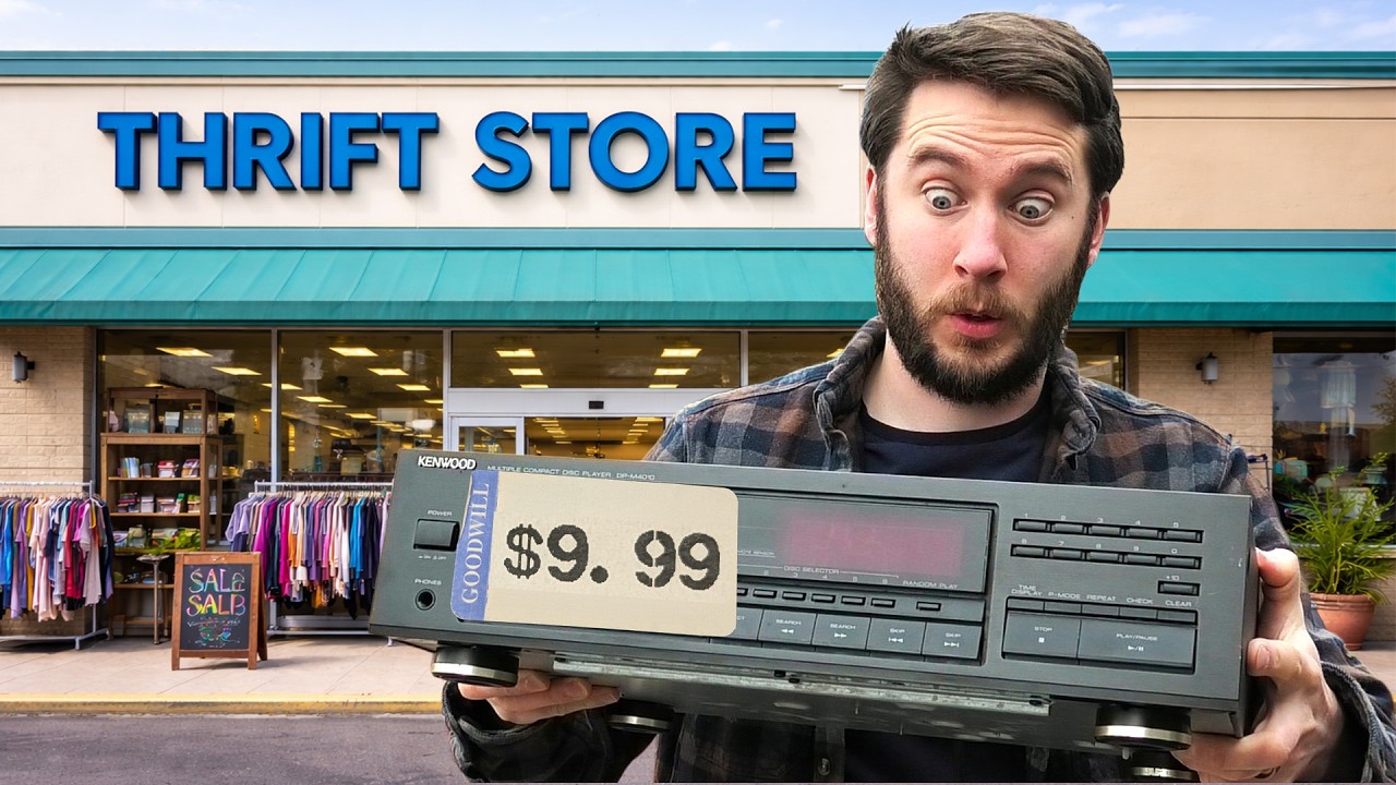 GAMBLING on a $10 thrift store CD player! Will it play??