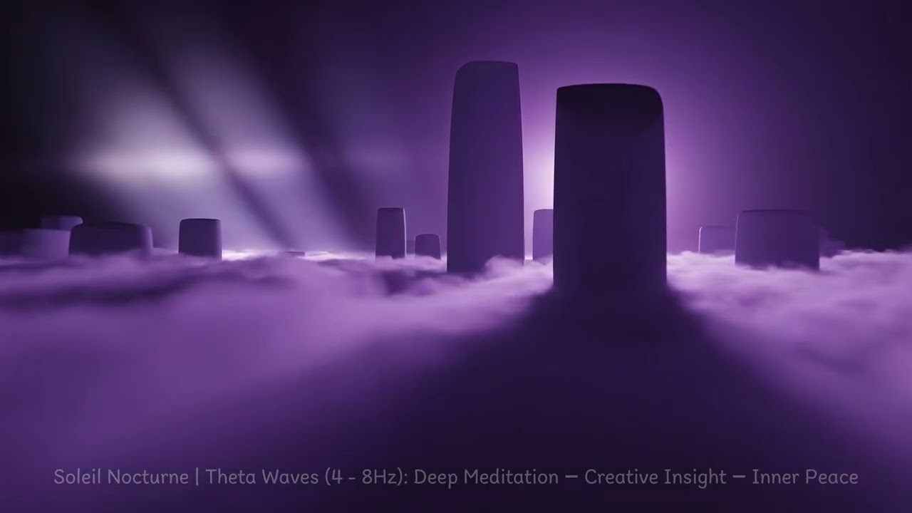 Nocturnal Theta Current-Theta Waves (4 - 8Hz): Spiritual Healing & Deep Meditation | Soliel Nocturne