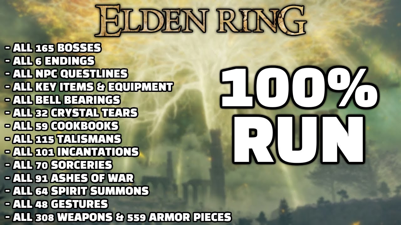 Completing EVERYTHING in the game - Elden Ring 100% Playthrough [1]