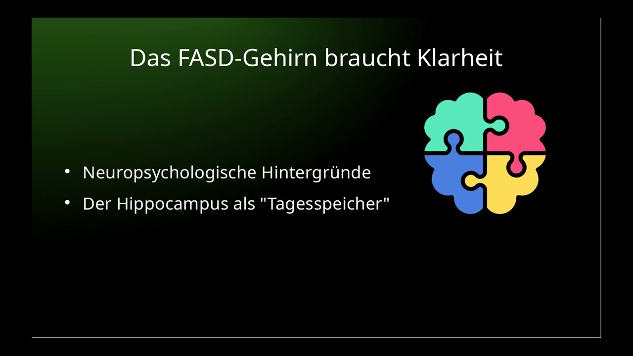 Struktur bei FASD - Rituale, Reizchaos und der Tagesrucksack (C84)