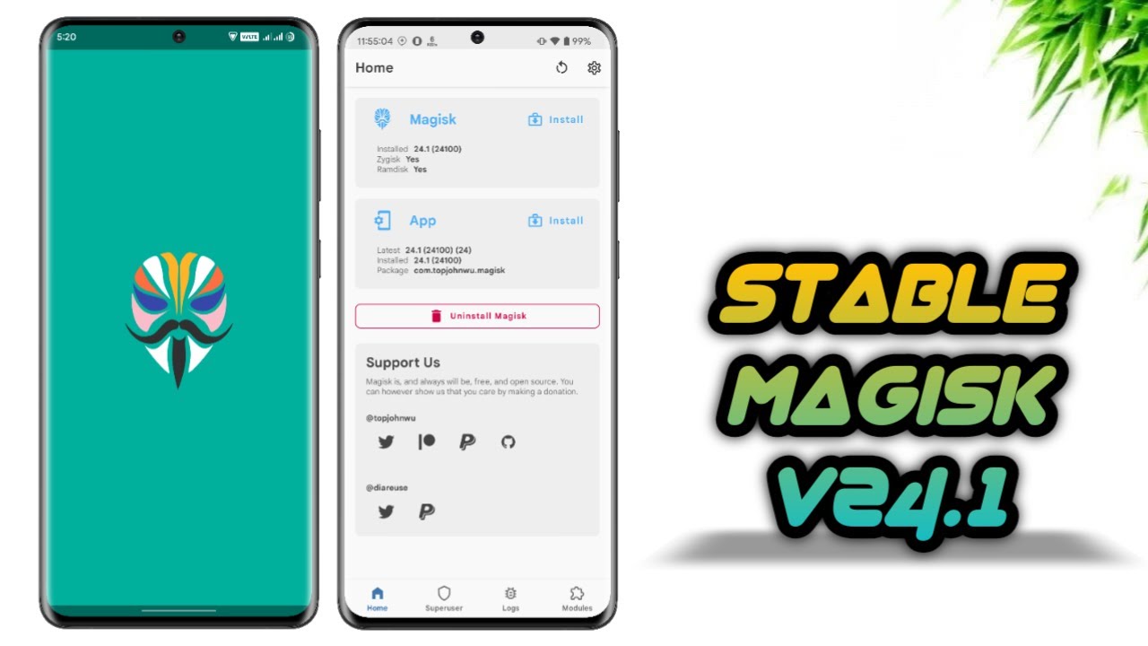 STABLE Magisk v24.1 is released | Update now ❤️🔥