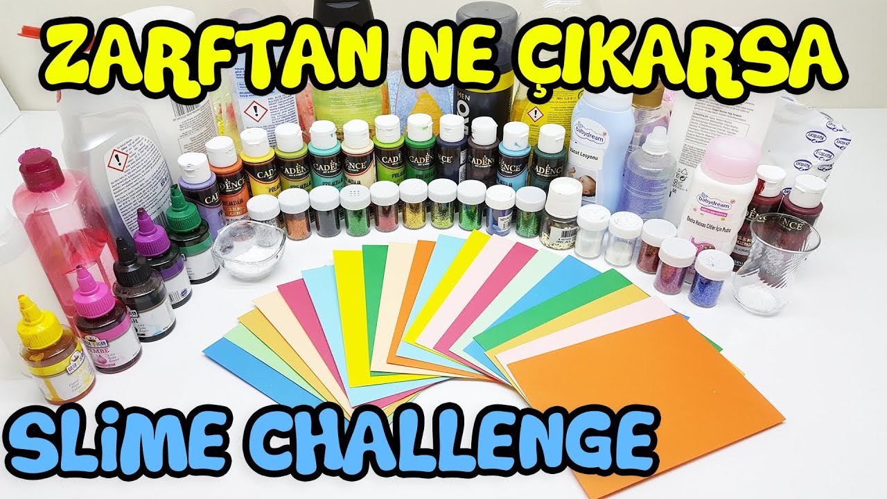 Zarftan Ne Çıkarsa Slime Challenge - Eğlence Dolu Slime Yarışması