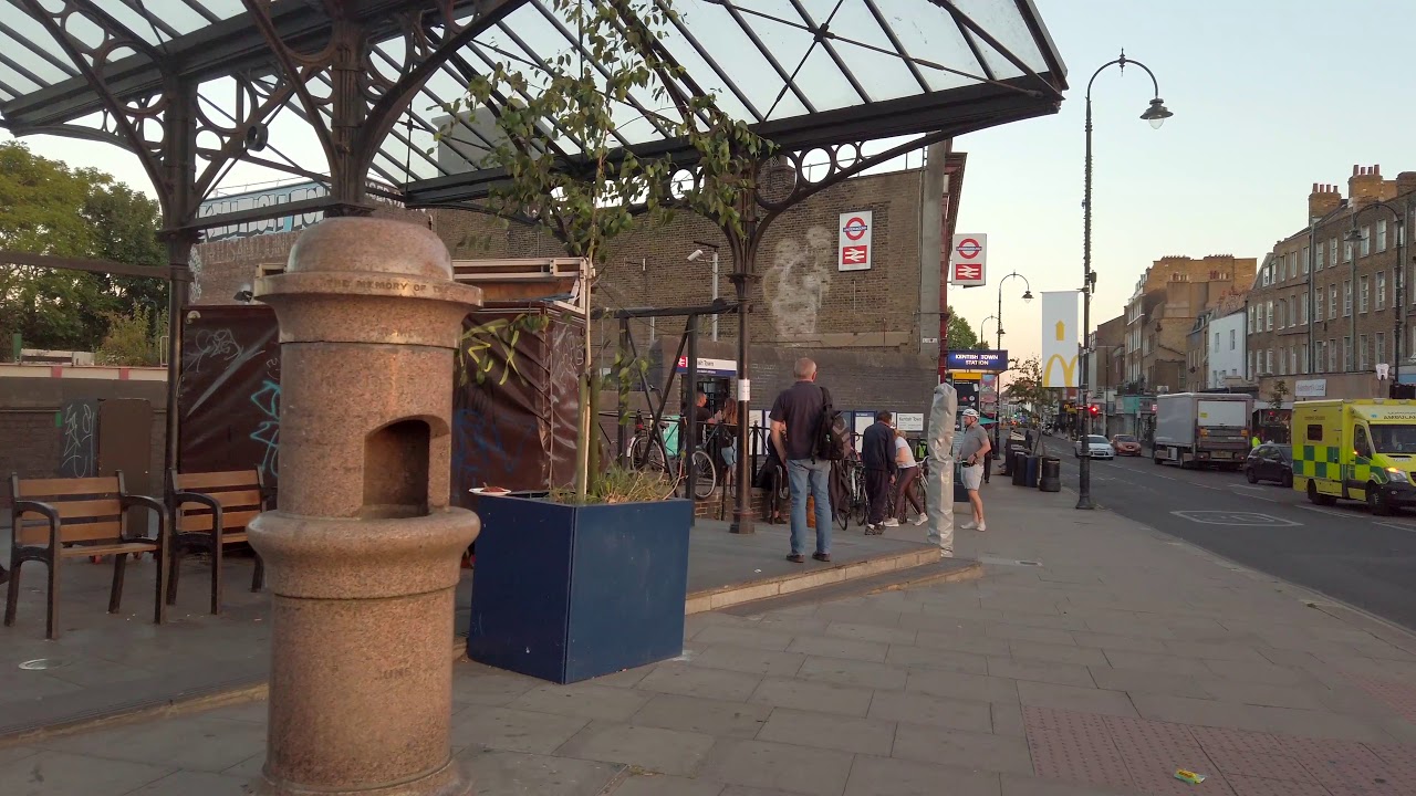 London Walk - Sunset at Kentish Town on a Sunny Day during Lockdown - 3D Sound @ 4K