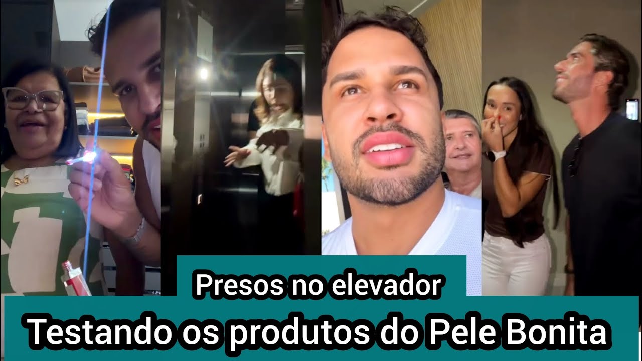 Lucas Guimarães testa seus produtos novos em Maria e assessora fica presa no elevador pra desespero 