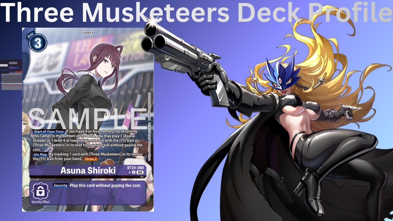 Three Musketeers Deck Profile (BT24 - Digimon TCG)