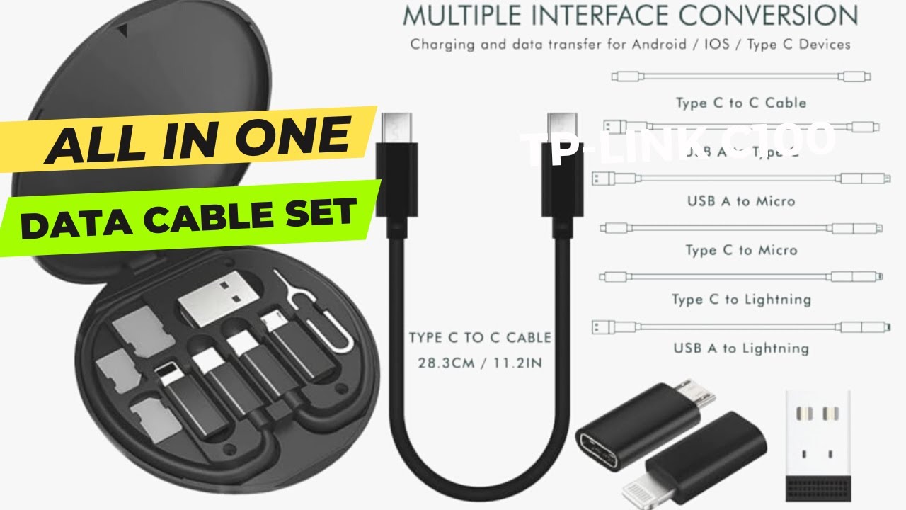 All in One USB Fast Charging Travel Data Cable Set Unboxing and Review