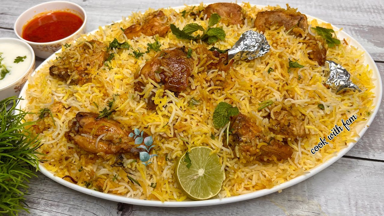 World Famous Hyderabadi Chicken Dum Biryani - PISTA HOUSE Style - EID Special Biryani Recipe