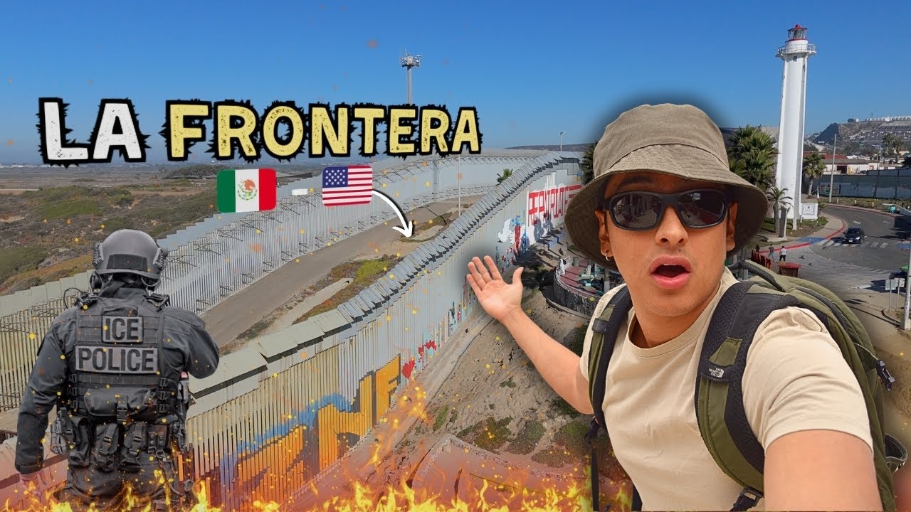 Explorando la frontera M&Aacute;S TRANSITADA del MUNDO a PIE | Frontera M&eacute;xico/USA 🇲🇽🇺🇸