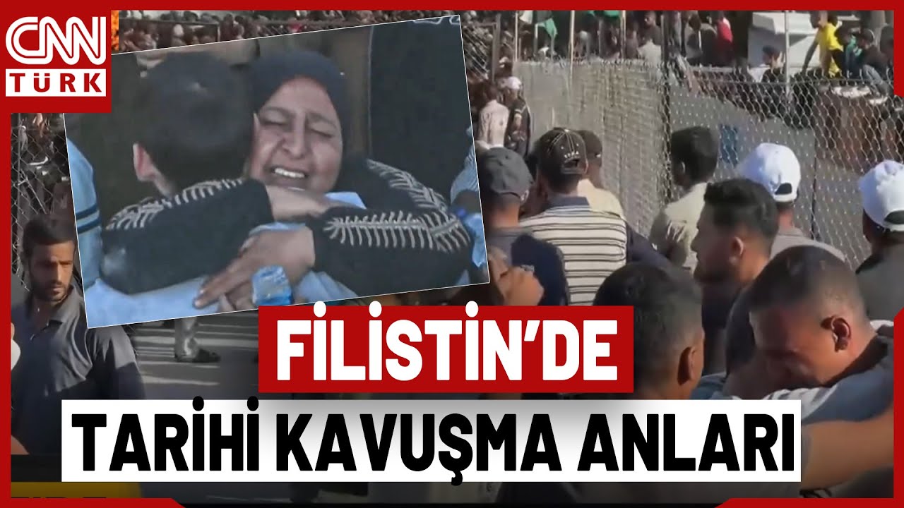 Duygu Dolu Anlar: Filistinli Esirler Gazze'de! Esir Takası Tamam, Şimdi G&ouml;zler Mısır'da