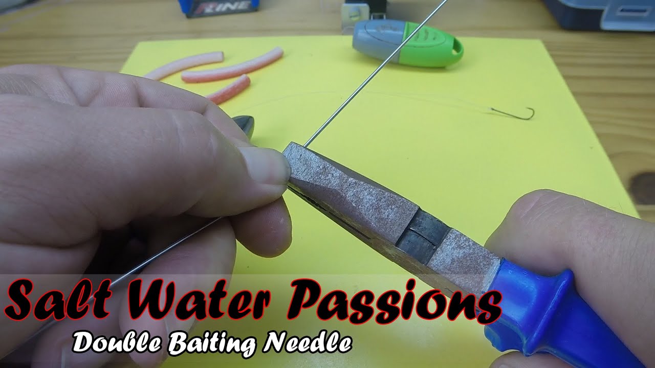 Surf Casting Rig Part 3 - DIY - How to Make a Double Baiting Needle - SaltWaterPassions