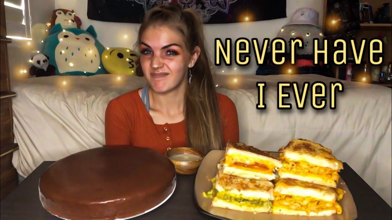 Cheesy Grilled Cheese Sandwiches and Chocolate Mousse Cake MUKBANG (Vegan)