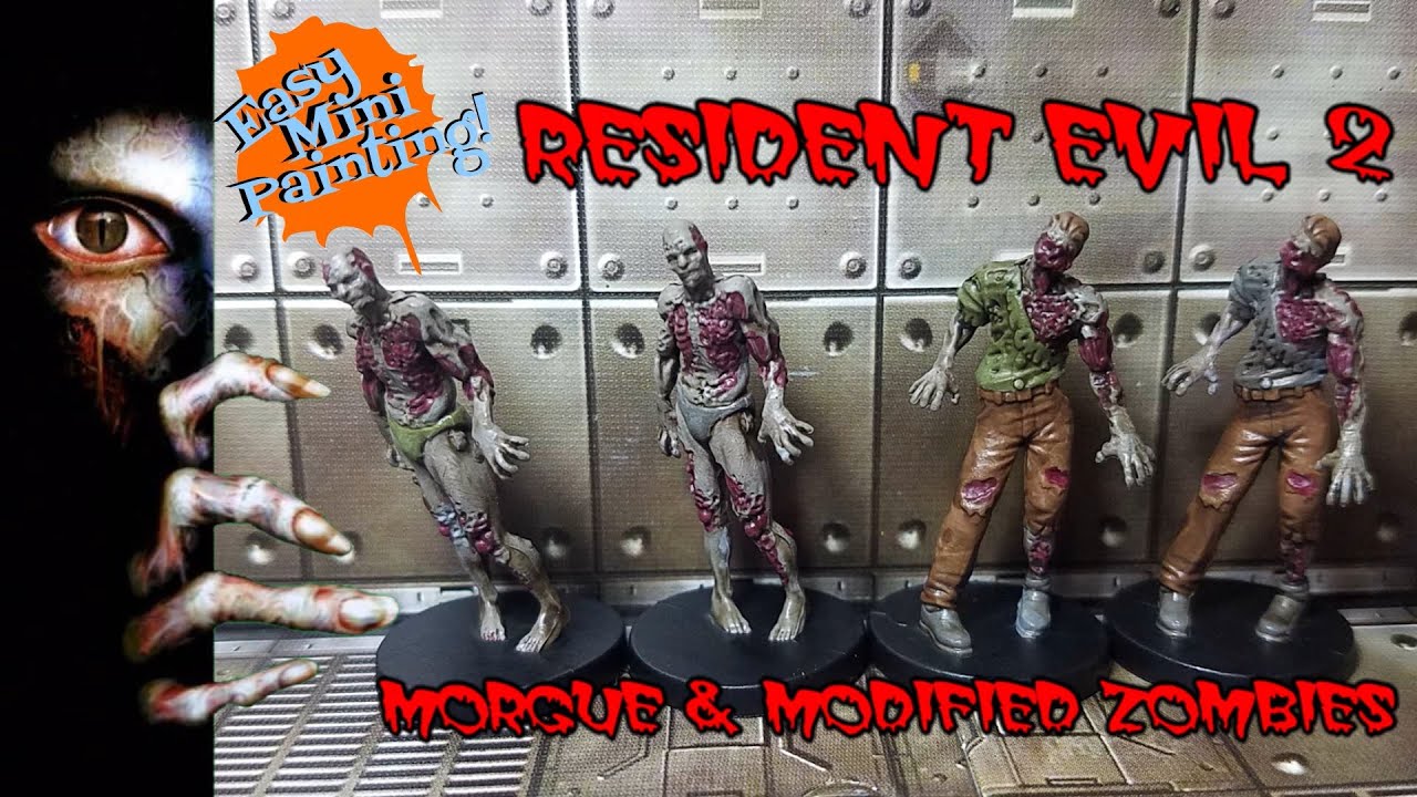Easy Mini Painting: Morgue & Modified Zombies (Resident Evil 2 - The Board Game)