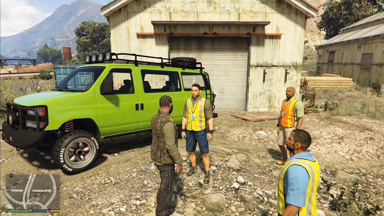 GTA 5 - Site Par Labour Ko Chorne Gaye Aaj 