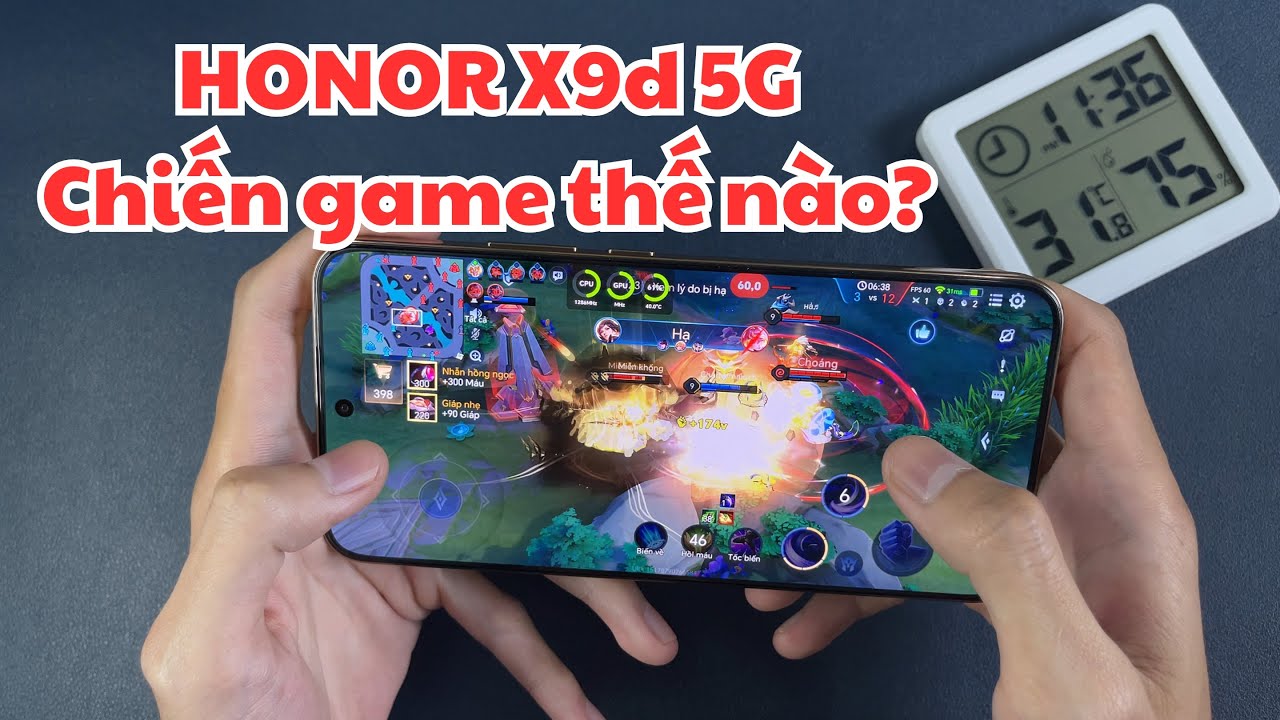 Test Game HONOR X9d 5G : Snapdragon 6 GEN 4 cân Liên Quân Max Setting và PUBG 90FPS sẽ như thế nào?