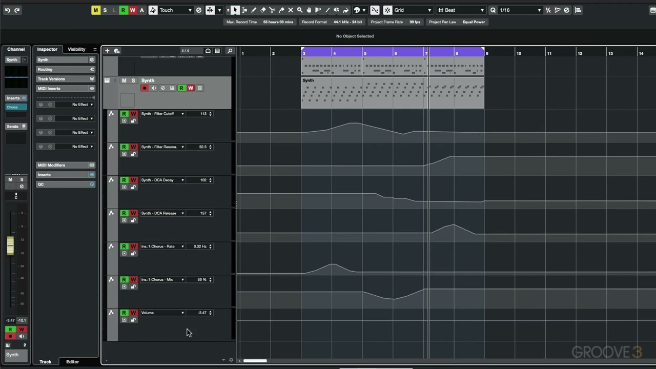 Automating Parameters in Cubase 13