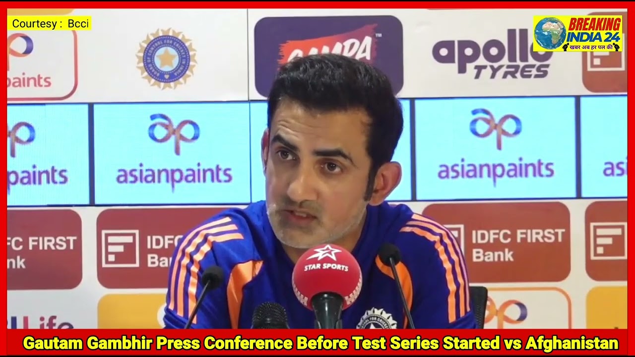 Indian Team Head Coach Gautam Gambhir Press Conference Before Test Series Started vs Afghanistan