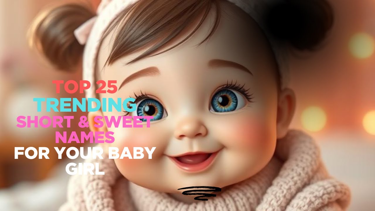 Trending Short & Sweet Names for your Baby Girl | Girl Names New 2025 | #babynames 