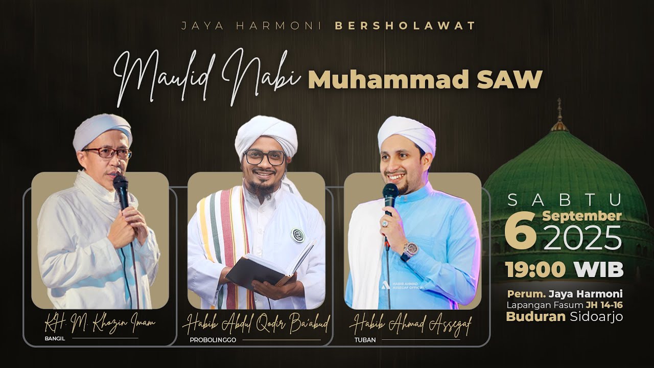 🔴 LIVE | MAULID NABI MUHAMMAD SAW - JAYA HARMONI BERSHOLAWAT (Buduran - Sidoarjo)