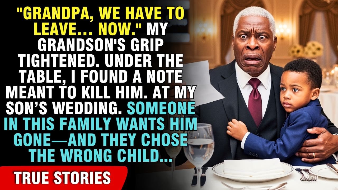 TO LOOK UNDER THE TABLE, MY GRANDSON TOLD ME AT HIS FATHER'S WEDDING...