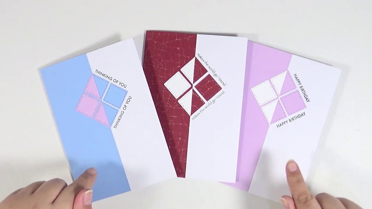 Tarjeta Minimalista o Clean And Simple | Tarjetas fáciles con pocos materiales