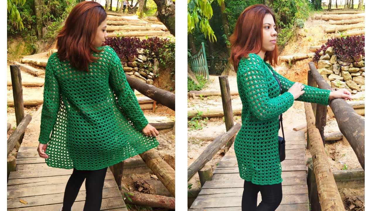 Cardigan Veny em crochê | Parte 1