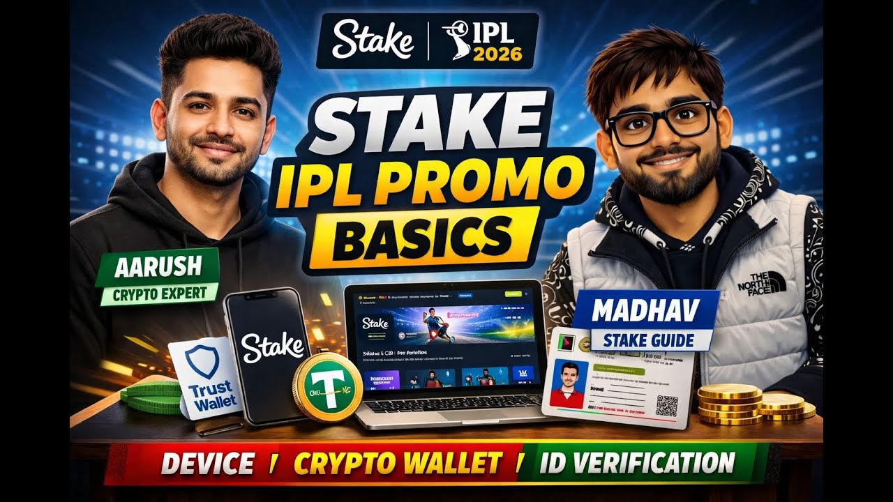 🔥 Stake IPL Promo 2026 Explained | 📱 Device, 💼 Crypto Wallet & 🆔 ID Verification #stake #ipl2026