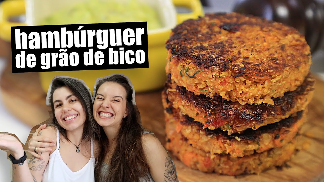 HAMBÚRGUER DE GRÃO BICO MUITO FÁCIL E GOSTOSO | TNM Vegg