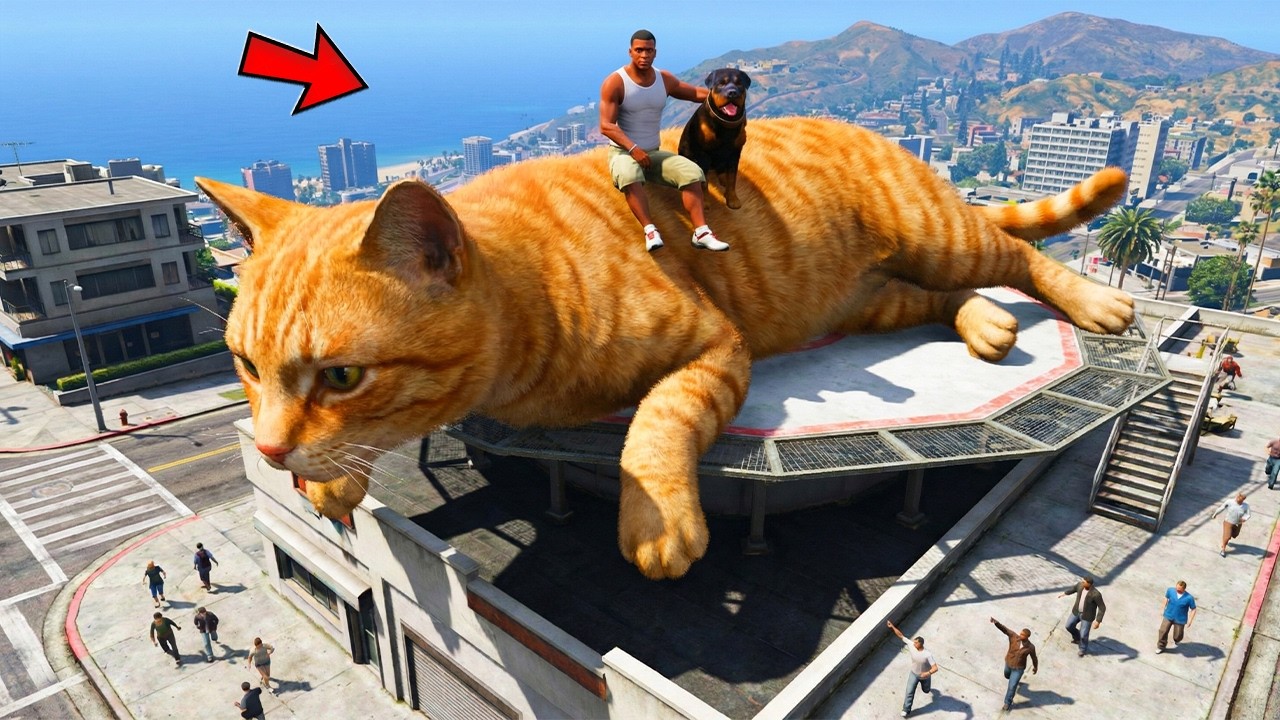 ФРАНКЛИН ГИГАНТ МЫСЫҚ АСЫРАП АЛДЫ (GTA V)